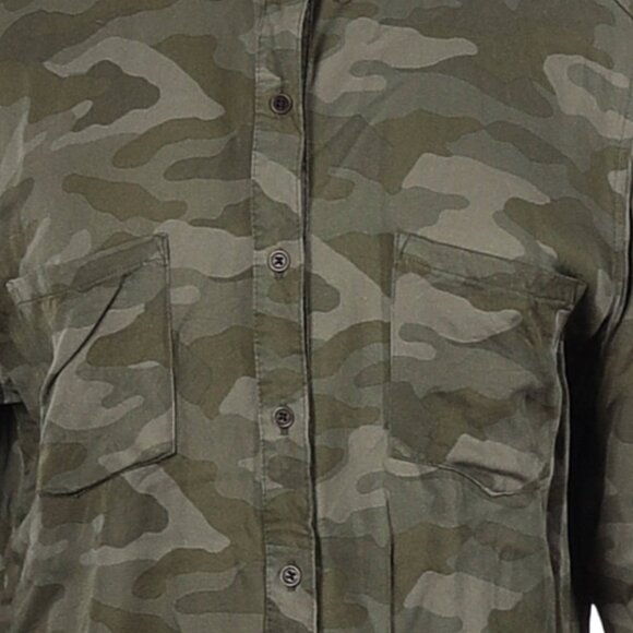 a.n.a. A New Approach Size L Long sleeve button-down Camo shirt - Picture 3 of 3